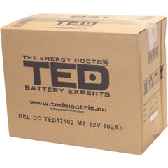 Acumulator AGM 12V 102Ah GEL Deep Cycle TED Electric - Fiabilitate Maximă - 9