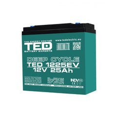 Acumulator AGM 12V 25Ah Deep Cycle TED Electric - Vehicule Electrice - 1