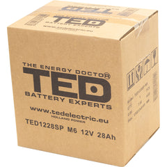 Acumulator AGM 12V 28Ah TED Electric - Dimensiuni Speciale, M6 - 5