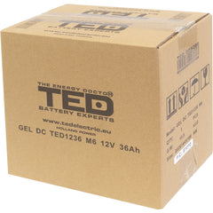 Acumulator AGM 12V 36Ah GEL Deep Cycle TED Electric - Durată Lungă de Viață - 5