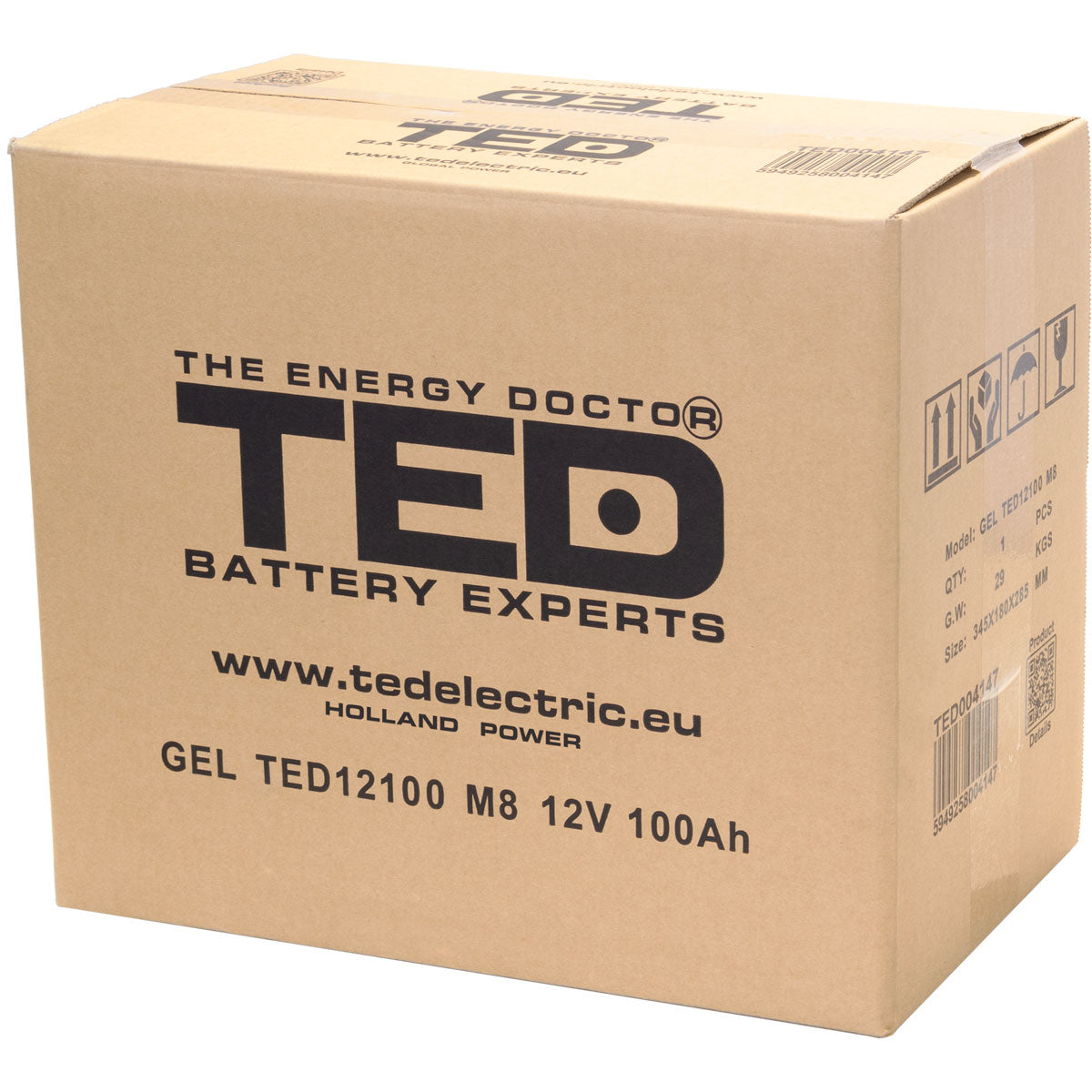 Acumulator AGM VRLA 12V 100Ah GEL TED Electric - Fiabilitate Energie - 5