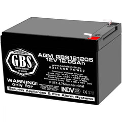 Acumulator AGM VRLA 12V 12.05Ah GBS - Sisteme Securitate, Etanș - 1