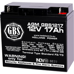 Acumulator AGM VRLA 12V 17Ah GBS - Siguranță și Fiabilitate - 2
