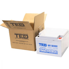 Acumulator AGM VRLA 12V 28,5Ah TED Electric - High Rate, M5 - 10