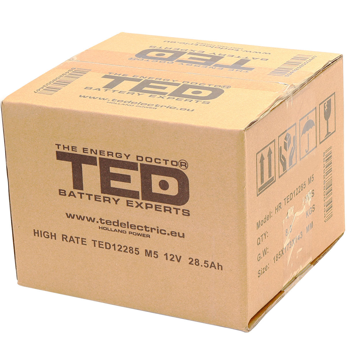 Acumulator AGM VRLA 12V 28,5Ah TED Electric - High Rate, M5 - 5