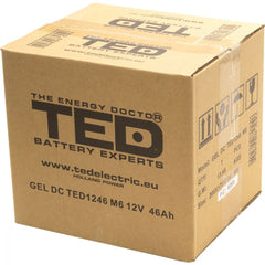 Acumulator AGM VRLA 12V 46Ah GEL Deep Cycle TED Electric - Fiabil, Robust - 9