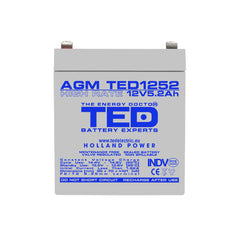 Acumulator AGM VRLA 12V 5.2Ah High Rate TED Electric - Compact, Fiabil - 4