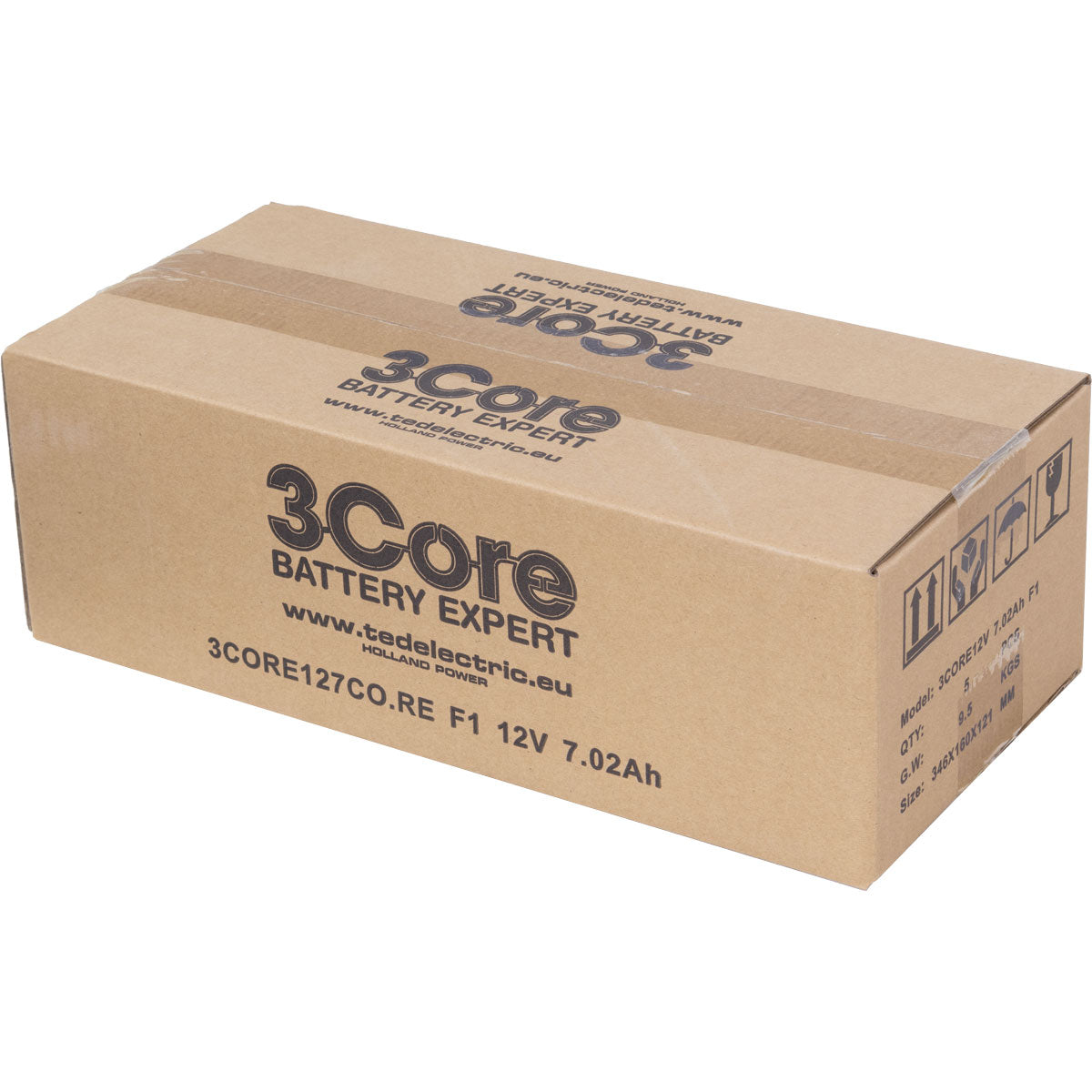 Acumulator AGM VRLA 12V 7.02Ah 3Core - Sisteme Securitate, UPS - 5