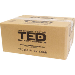 Acumulator AGM VRLA 4V 4.6Ah TED Electric - Compact, Etanș - 5
