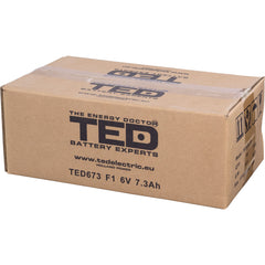 Acumulator AGM VRLA 6V 7.3Ah TED Electric - Etans, Compact, F1 - 5