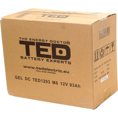 Acumulator AGM VRLA GEL 12V 93Ah TED Electric - Deep Cycle, F12 M8 - 5