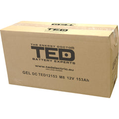 Acumulator GEL 12V 153Ah Deep Cycle TED Electric - Durată Lungă de Viață - 5