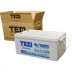 Acumulator GEL 12V 260Ah Deep Cycle TED Electric - Durată Lungă, Fiabilitate - 10