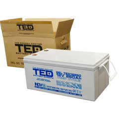 Acumulator GEL 12V 260Ah Deep Cycle TED Electric - Durată Lungă, Fiabilitate - 6