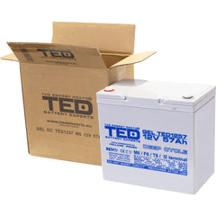 Acumulator GEL Deep Cycle 12V 57Ah TED Electric - Fiabilitate, Durabilitate - 6