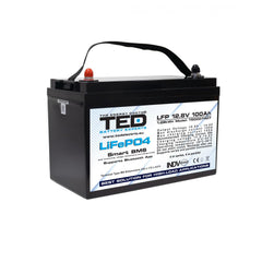 Acumulator LiFePo4 12.8V 100Ah TED Electric - BMS, Bluetooth M8 - 1