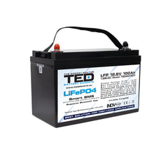 Acumulator LiFePo4 12.8V 100Ah TED Electric - BMS, Bluetooth M8 - 2
