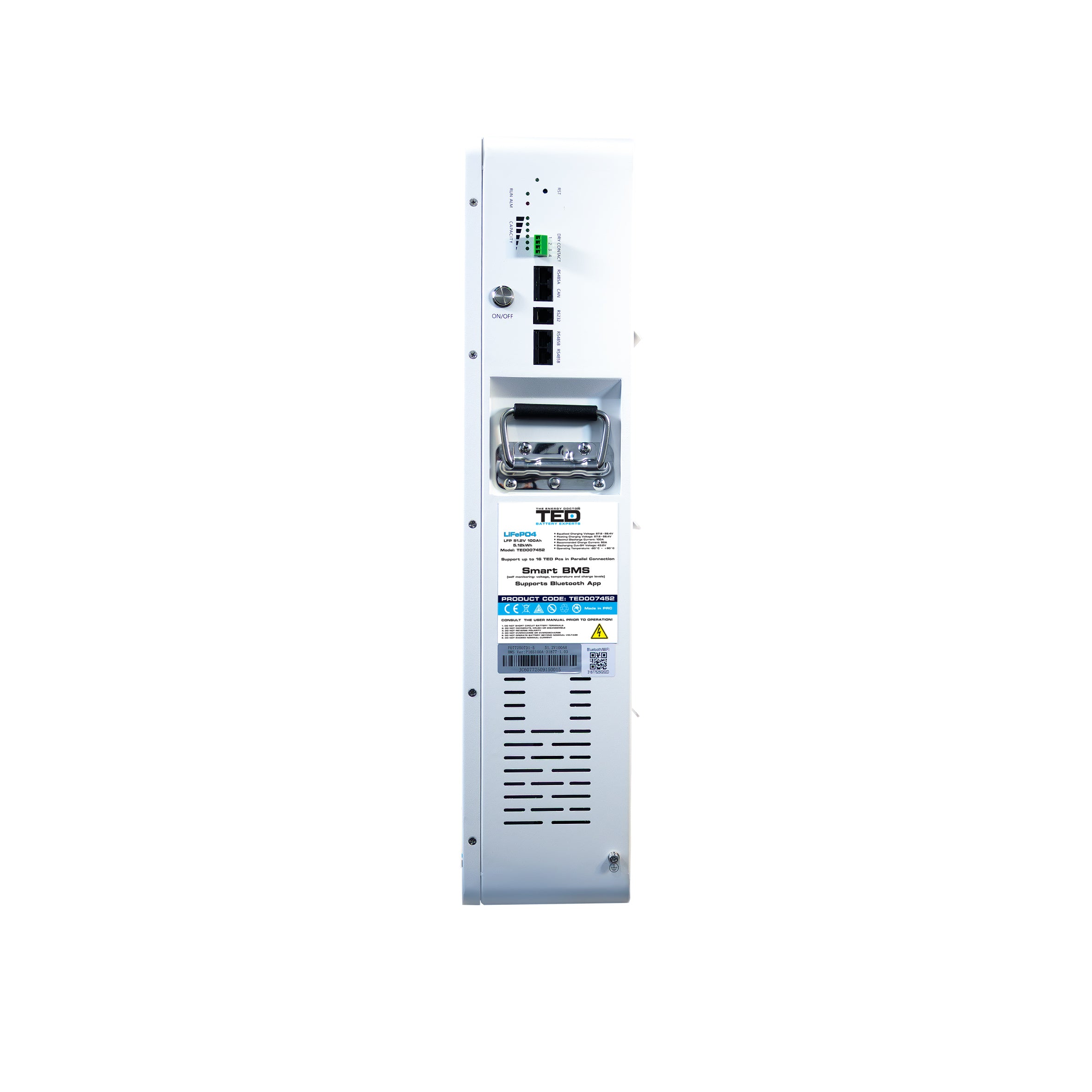 Acumulator LiFePo4 51.2V 100Ah TED Electric - Montaj Perete, BMS Inteligent - 3