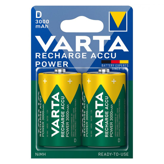 Acumulator Ni-MH D LR20 Varta - Preîncărcat, 3000mAh, Blister 2 - 2