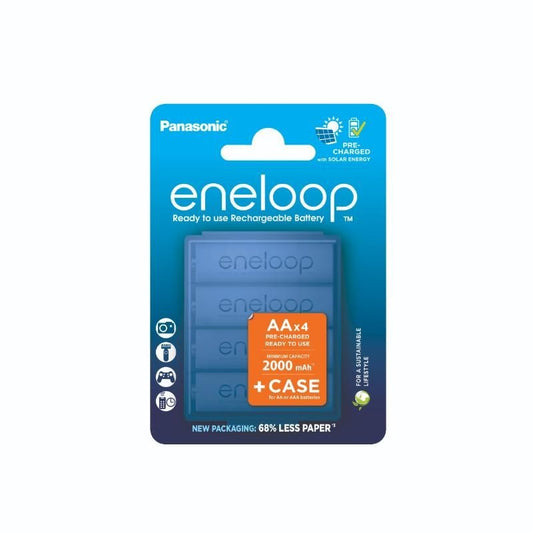 Acumulatori AA R6 2000mAh Eneloop - Preîncărcați, 2100 Cicluri, Blister 4 - 2