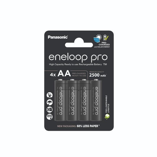 Acumulatori AA R6 2500mAh Eneloop PRO - Preîncărcați, Blister 4 buc - 2