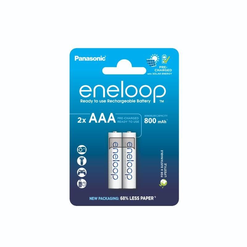 Acumulatori AAA 1.2V 800mAh Eneloop - Preîncărcați, 2100 Cicluri - 2