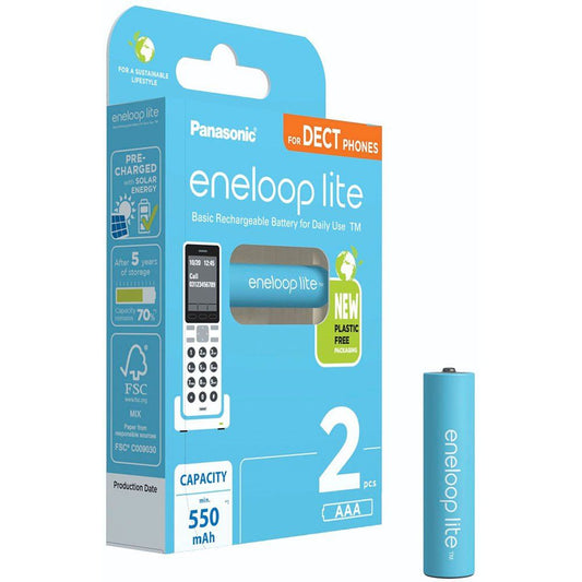 Acumulatori AAA 550mAh Eneloop Lite - Preîncărcați, Ideali pentru Telefon - 2