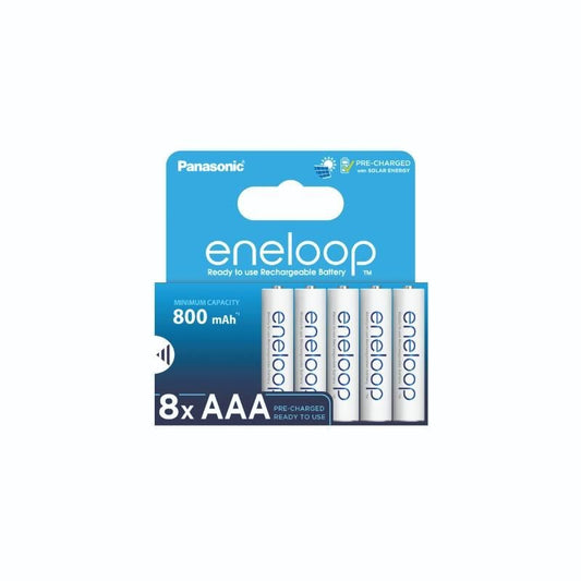 Acumulatori AAA Ni-MH Eneloop 800mAh - Preîncărcați, 2100 Cicluri, Blister 8 - 2