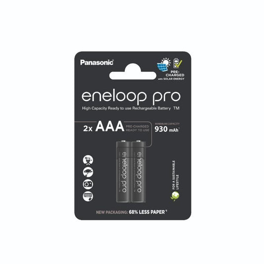Acumulatori Ni-MH AAA Pro Eneloop - 930mAh, Preîncărcați, Blister 2 - 2