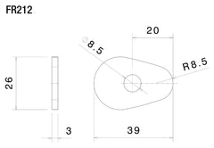 Adaptoare Semnalizare Rizoma - Montaj Universal PVC (4 buc)