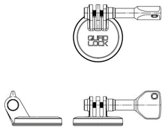 Adaptor Cameră Acțiune Quad Lock - Montare Rapidă și Sigură