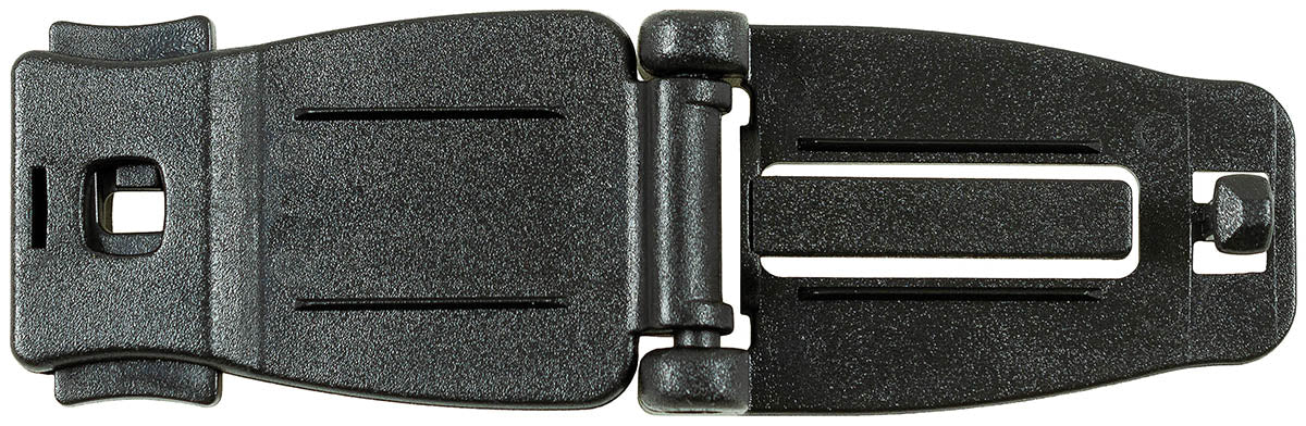 Adaptor Molle Clip Plastic Negru MFH - Prindere Rapidă, Design Compact