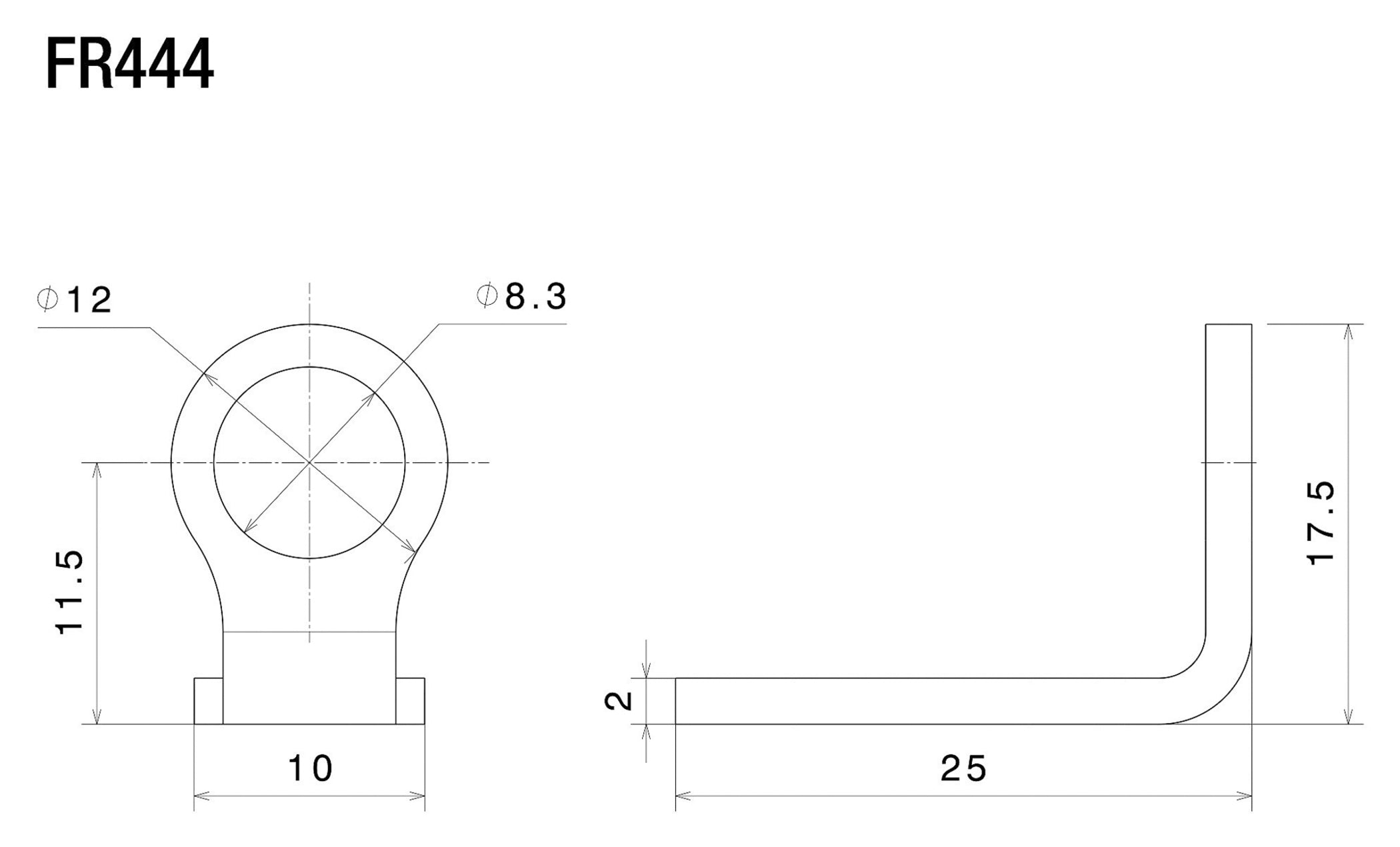 Adaptor Montaj Semnalizatoare Rizoma Light Unit - Multifit FR444B