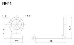 Adaptor Montaj Semnalizatoare Rizoma Light Unit - Multifit FR444B
