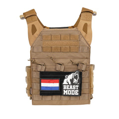 Adaptor Patch MOLLE Hook + Loop Big Negru - Personalizare Tactică Rapidă