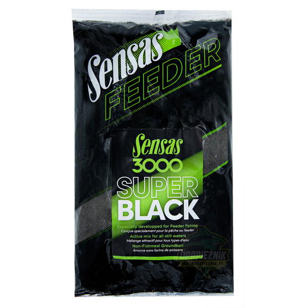 Aditiv Feeder 3000 Super Black Sensas - Atrage Peștii Rapid, 1kg