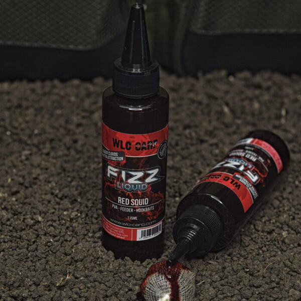 Aditiv Lichid WLC Fluo Fizz Red Squid 115ml - Atractant Rapid Crap