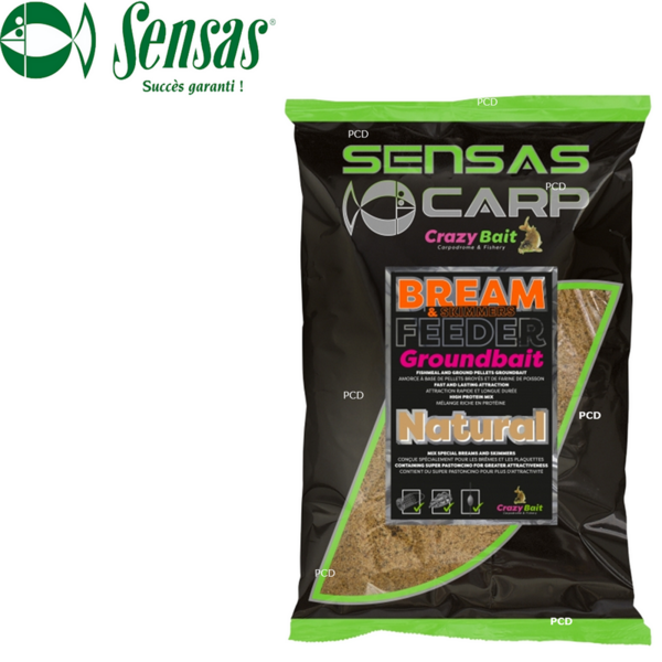 Aditiv Sensas Nada UK Bream Feeder Natural 2KG - Atracție Crap, Natural