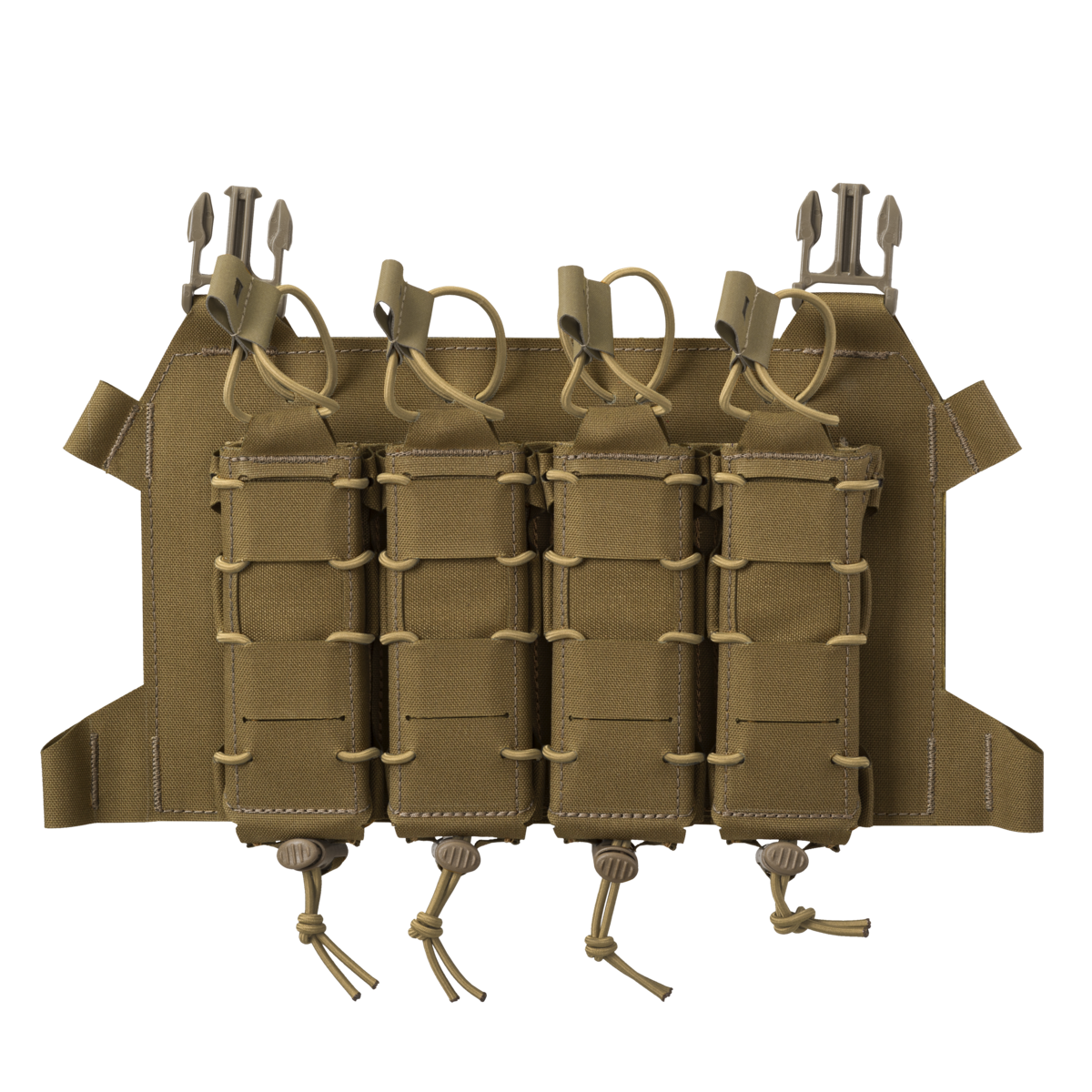 Panou frontal Helikon-Tex Skeletonized Quad SMG Flap Coyote Brown MOLLE