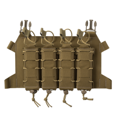 Panou frontal Helikon-Tex Skeletonized Quad SMG Flap Coyote Brown MOLLE