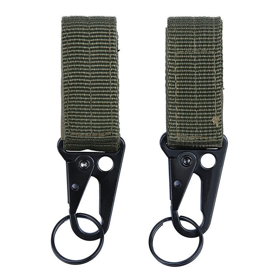 Agățător MOLLE Molle snap hook with keyring 2-pack Verde JFO03 - Acces Rapid Echipament