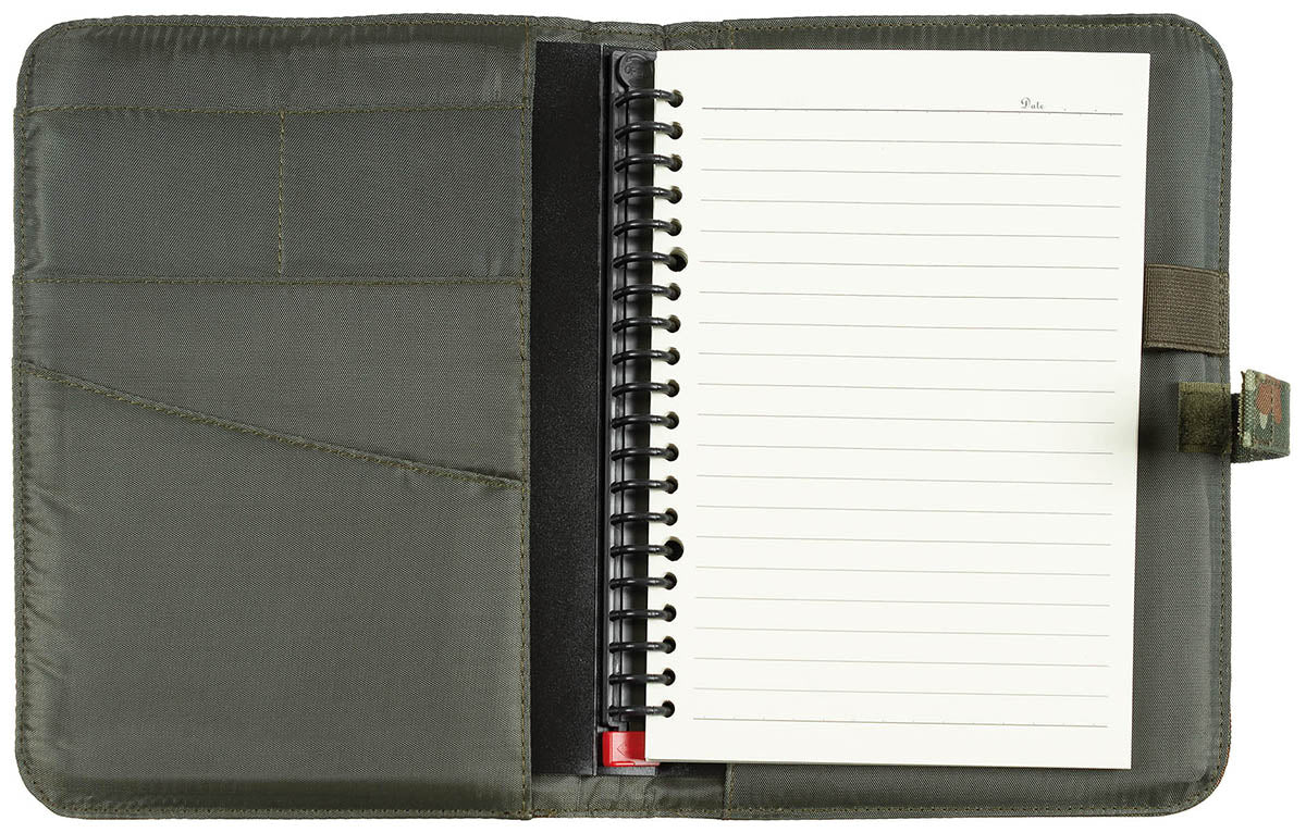 Agendă Planificator A5 BW Camo MFH - Panou Velcro, Inele Detașabile