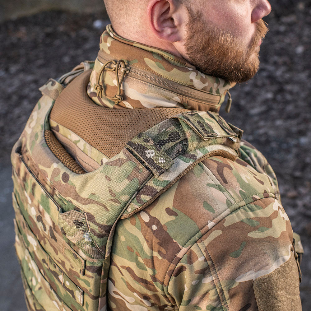 Amortizor Umăr Placă M-Tac QRS - Multicam pentru Confort Sporit