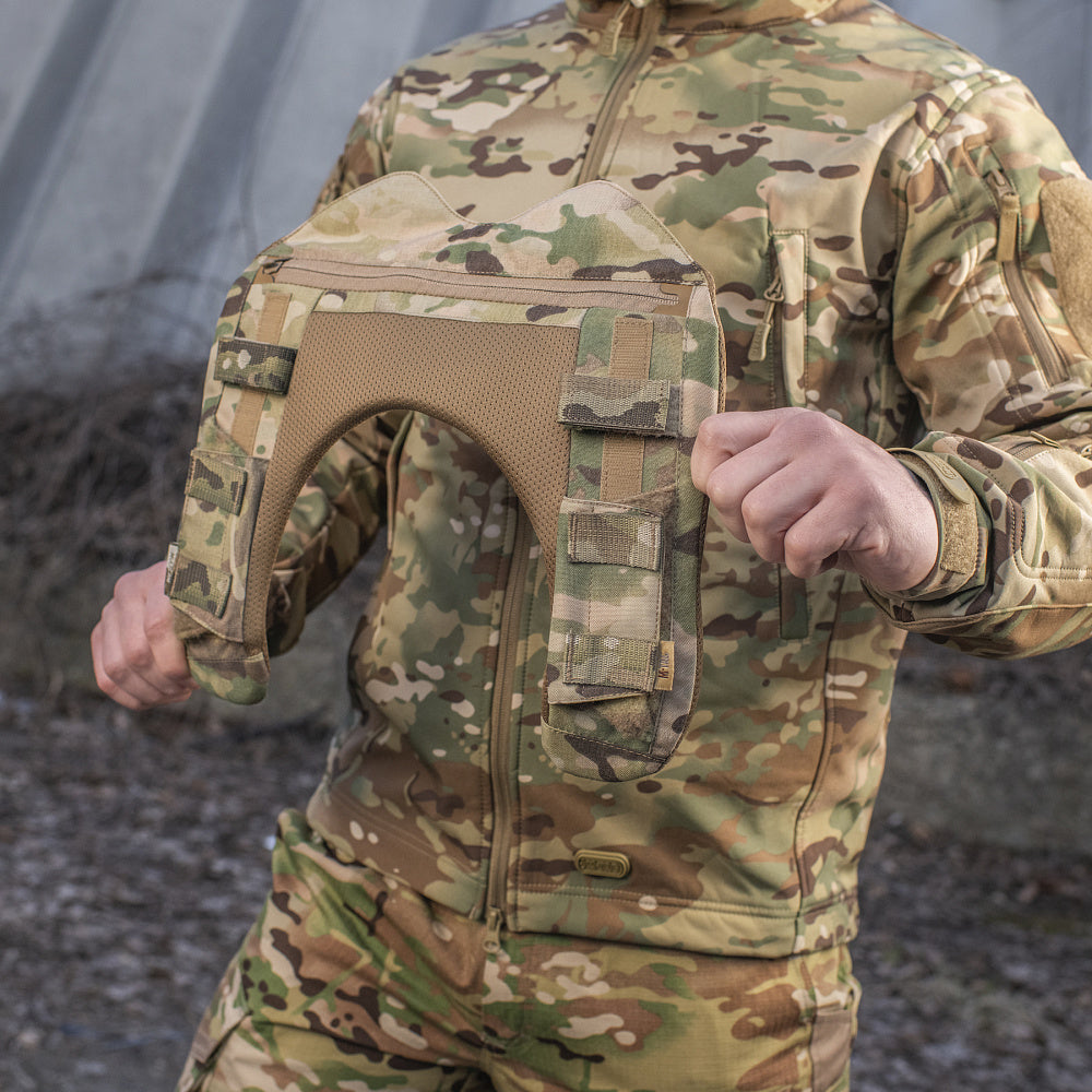 Amortizor Umăr Placă M-Tac QRS - Multicam pentru Confort Sporit