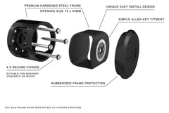 Ancoră Perete/Podea Ankr Hiplok - Securitate Maximă Moto