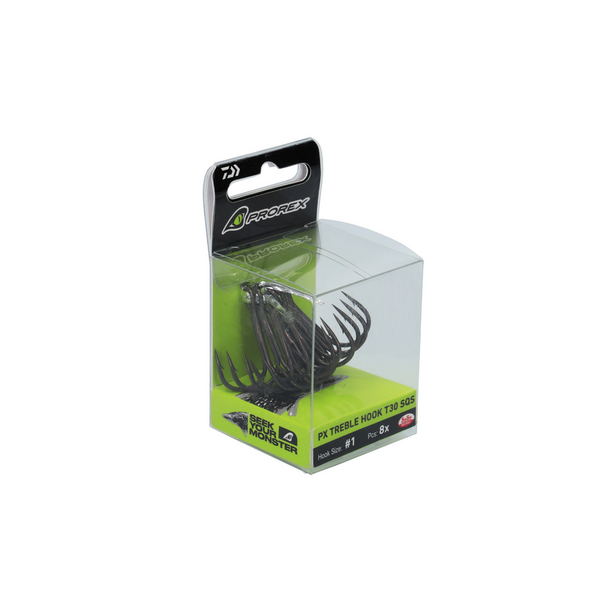 Ancoră Triplă Prorex Treble Hook T30 SQS Daiwa - Super Sharp, Rezistență Maximă - 2