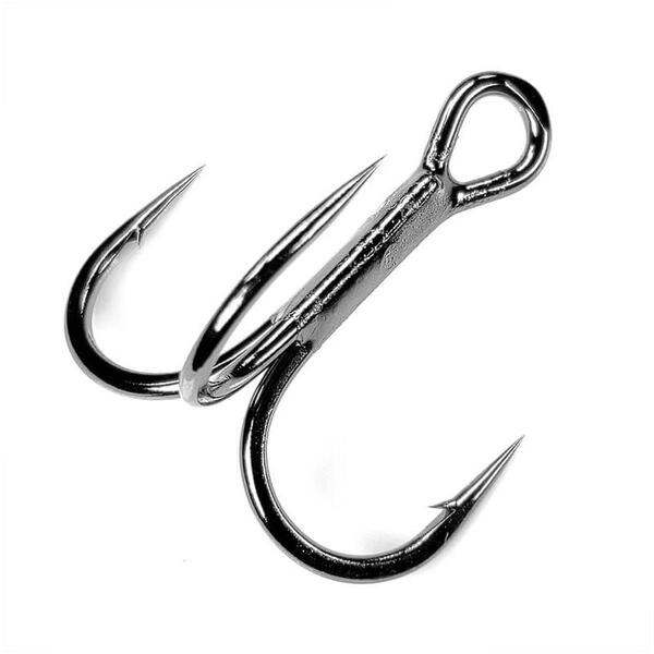 Ancoră Triplă Short Shank Gamakatsu - Rezistență Superioară, Sharp Black - 1