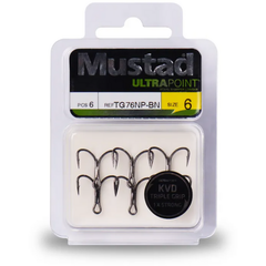 Ancoră Triplă UltraPoint Mustad - Nichel, Rezistență, 5 bucăți - 4
