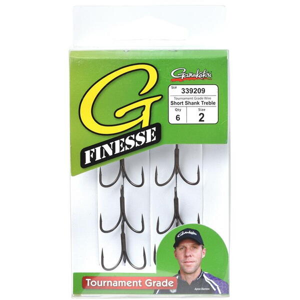 Ancore Triple G-Finesse TGW NSC Gamakatsu - Rezistență Maximă, 6buc - 2