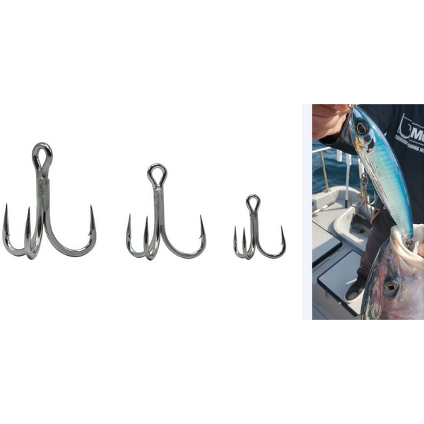 Ancore Triple Titan Steel MUSTAD - Rezistență Maximă, 5 buc/plic - 2